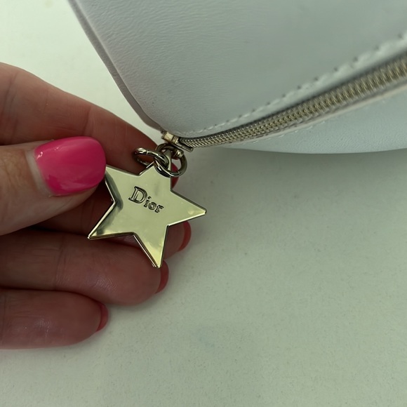 Christian DIOR 🖤 Clutch Star SPARKLE white Gold Pouch Case CD - Picture 2 of 4